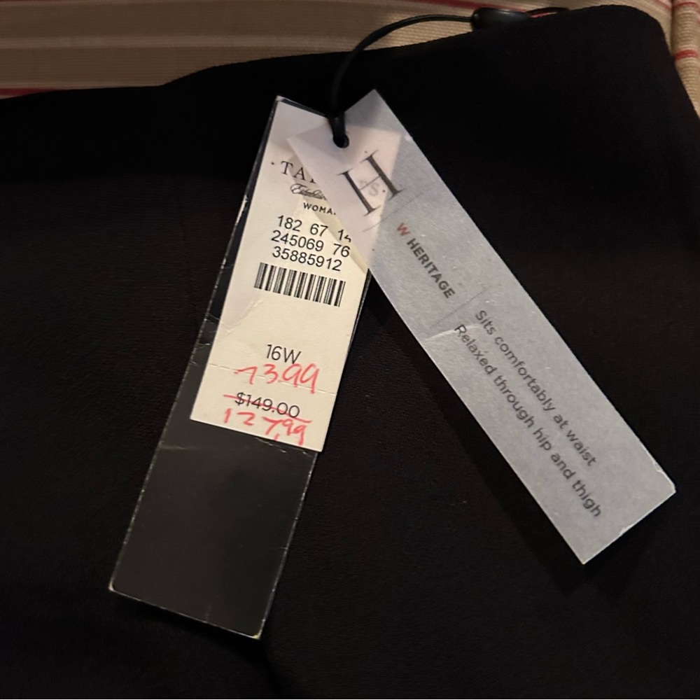 Talbots black pants. New with tags.